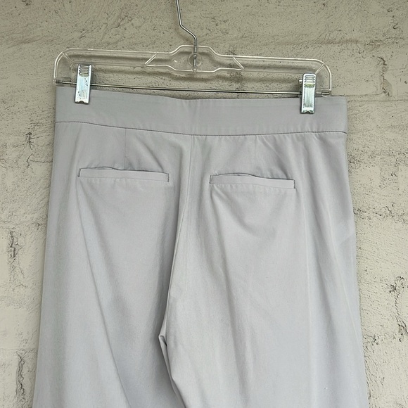 Athleta Tribeca Light Gray Wide Leg Cropped Track Pants Size 2 - Picture 8 of 16